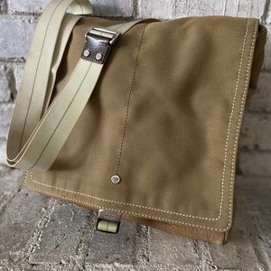 Coach Men’s canvas and leather messenger bag